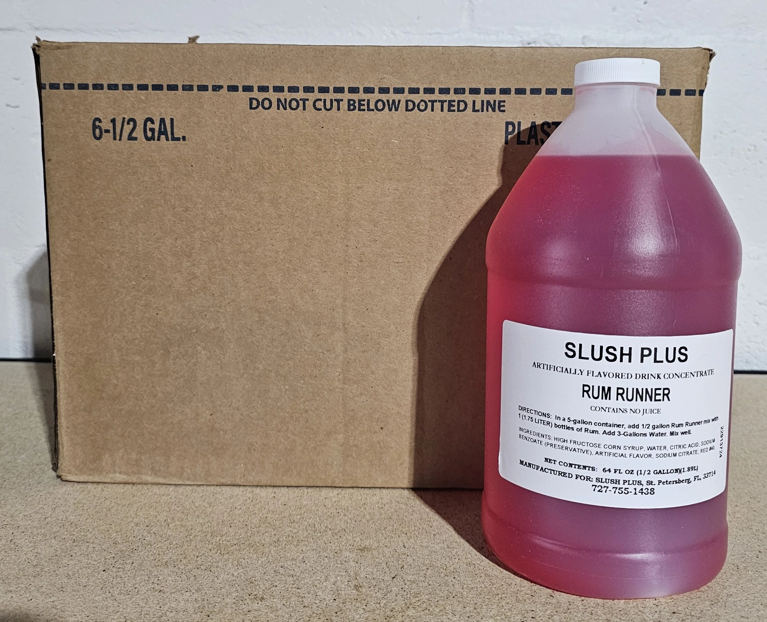 Slush Plus Rum Runner Frozen Cocktail Mix Concentrate - Case of 6